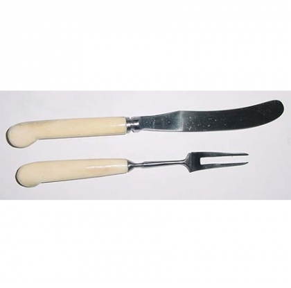 Small Bone Handled Fork and Knife