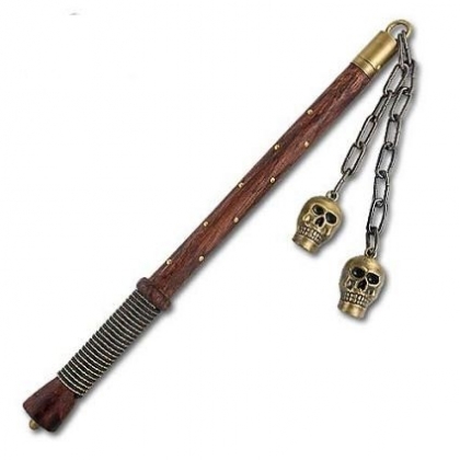 Medieval Double Skull Mace