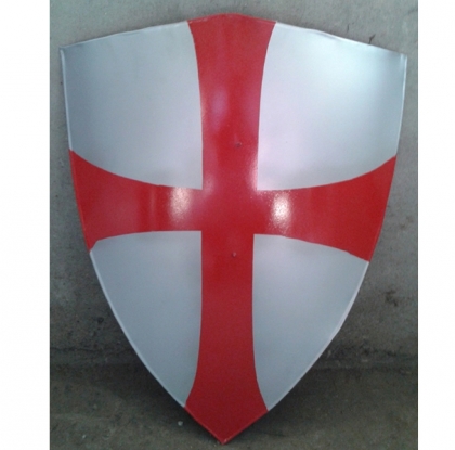 Medieval Templar Knights Red Cross Crusader Shield
