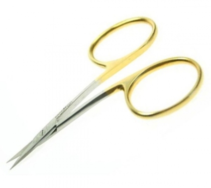 3.5in Gold Loop Bent Shaft Scissors