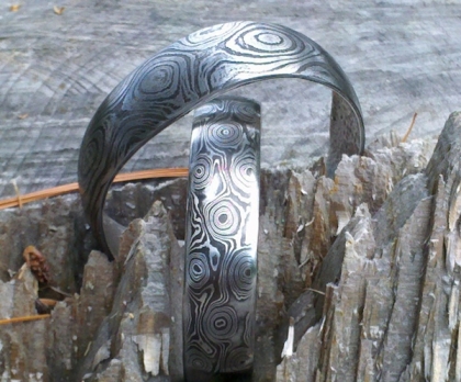 Handmade Damascus Steel Bands