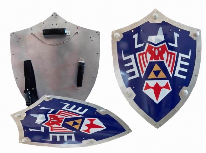 Majora Mask Link Triforce Hylian Shield