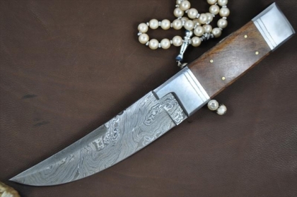 Damascus Hunting Bowie knife