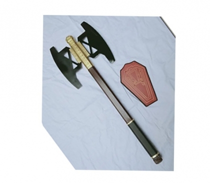 Movie Gimli Axe Gold Black Finish