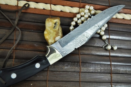 Custom Made Damascus Hunting Knife Bowie knife