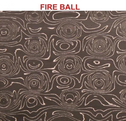 DAMASCUS PATTERNS FIRE BALL