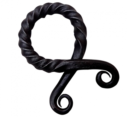 Hand Forged Twisted Cross Amulet