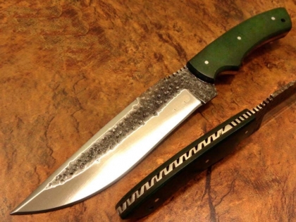 Hammered Carbon Steel Star War Hunting Knife