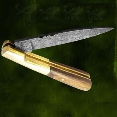 Damascusd Folding knife