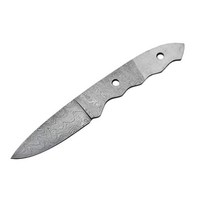 Damascus Big Foot Hunter Knife Blade