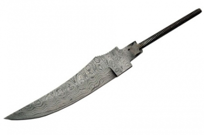 Damascus Slim Skinner Knife BladeBlade