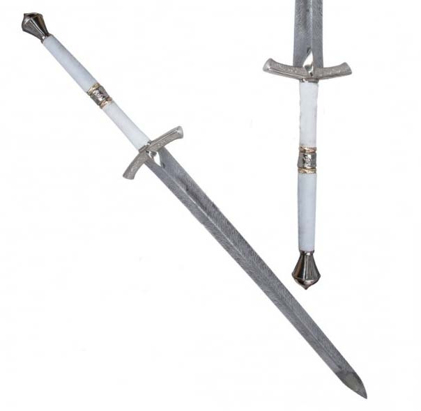 White Game Ice Lord of Thrones Greatsword Eddard Steel Replica Stark Sword image 4