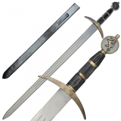 Rampant Lion Bravery Medieval Battle Sword