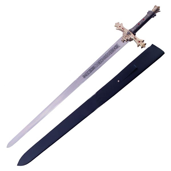 King Arthurs Excalibur Gold Medieval Sword image 2