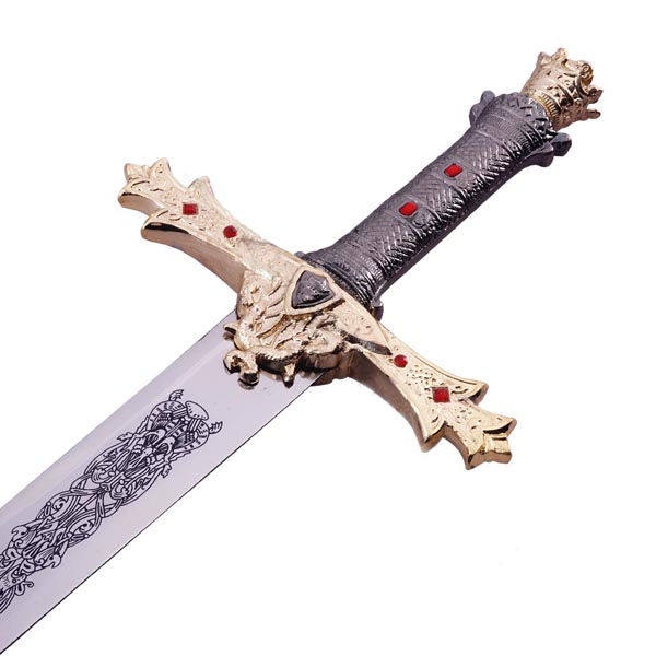 King Arthurs Excalibur Gold Medieval Sword image 3