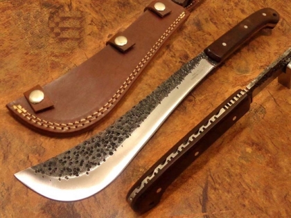 Hammered Carbon Steel Bush Craft Knife