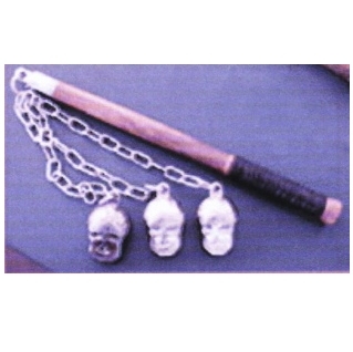 Medieval Tripple Skull Mace