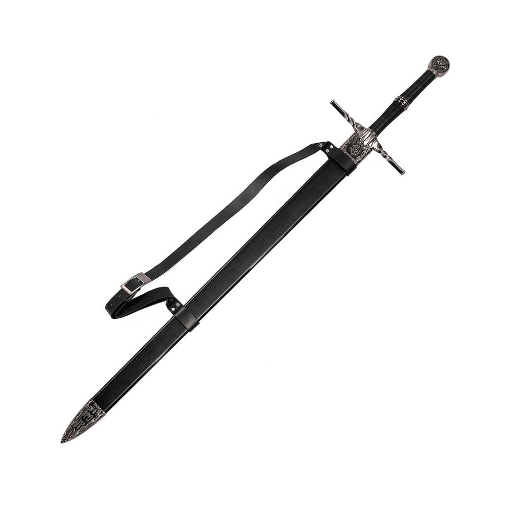 The Witcher 3 Geralt of Rivia Steel Sword Replica – 50 Inch Fantasy Sword with Scabbard image 2