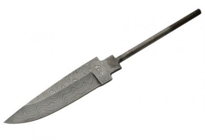 Damascus Hunting Knife Blade