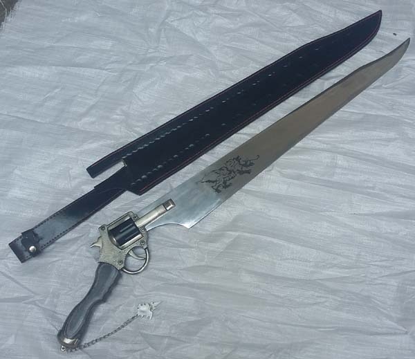Final Fantasy VIII-8 Squall Functional Gun blade Revolver Sword image 6