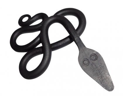 Hand Forged Snake Amulet