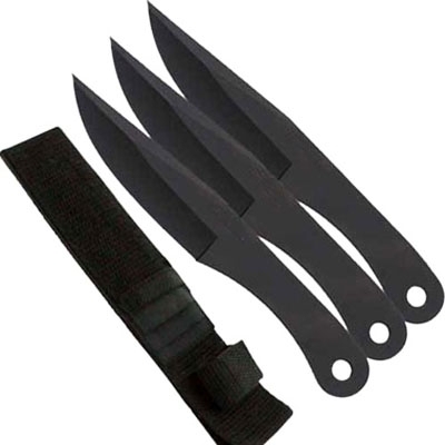 3-Pcs Cord Grip Throwing Knife