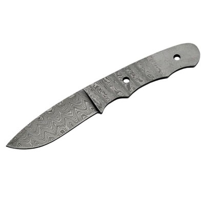 Damascus Drop Point Hunter Knife Blade