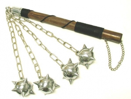 Quad Ball Medieval Spiked Mace 4 balls