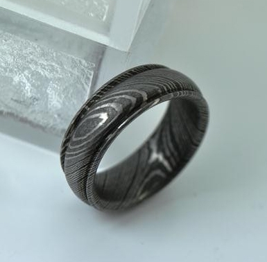 Handmade Damascus Steel Ring