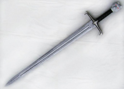 Dire Wolf Game Sword King of Thrones Jon 49" Snow Long White Claw Steward Longsword